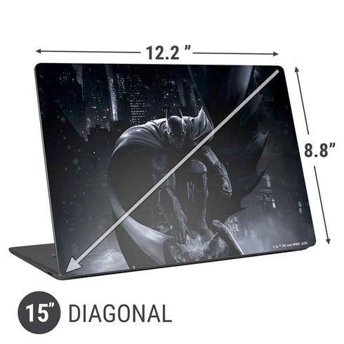 DC Comics Arkham Origins Batman In action pose Universal Laptop 15in (12.2 x 8.8in) Skin